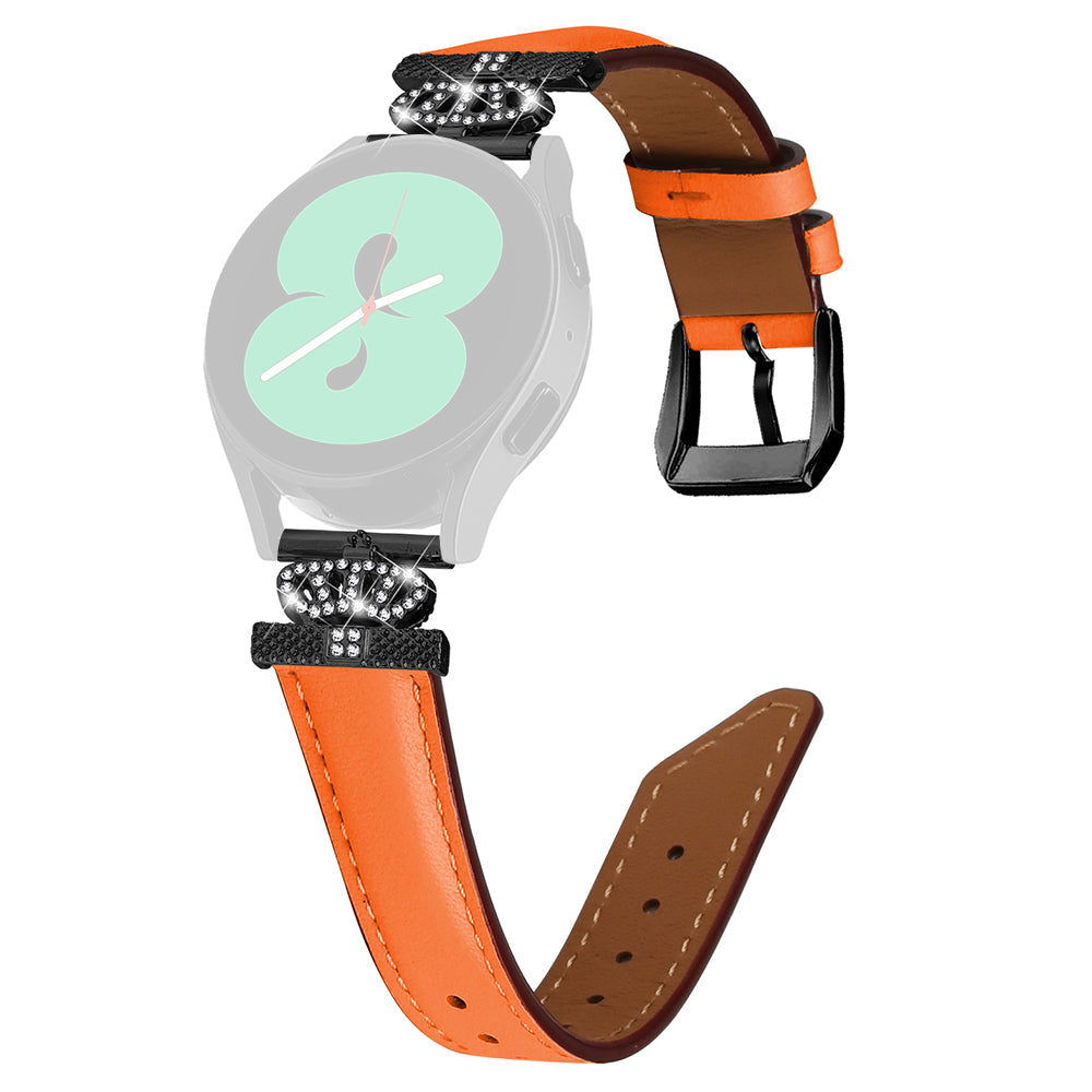 Crown Rhinestone Band for Samsung Galaxy Watch3 41mm 45mm Watch 5 40mm 44mm Slim 20mm Watch Strap with Black Buckle Crown Rhinestone Band for Samsung Galaxy Watch3 41mm 45mm Watch 5 40mm 44mm Slim 20mm Watch Strap with Black Buckle
